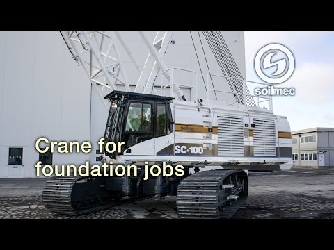 Soilmec SC 100 Crawler Crane for foundations jobs